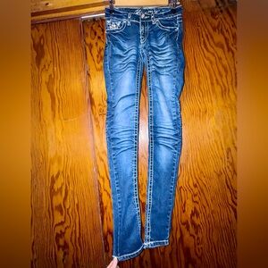 Howmy Stylish Blue Skinny Jeans for Women